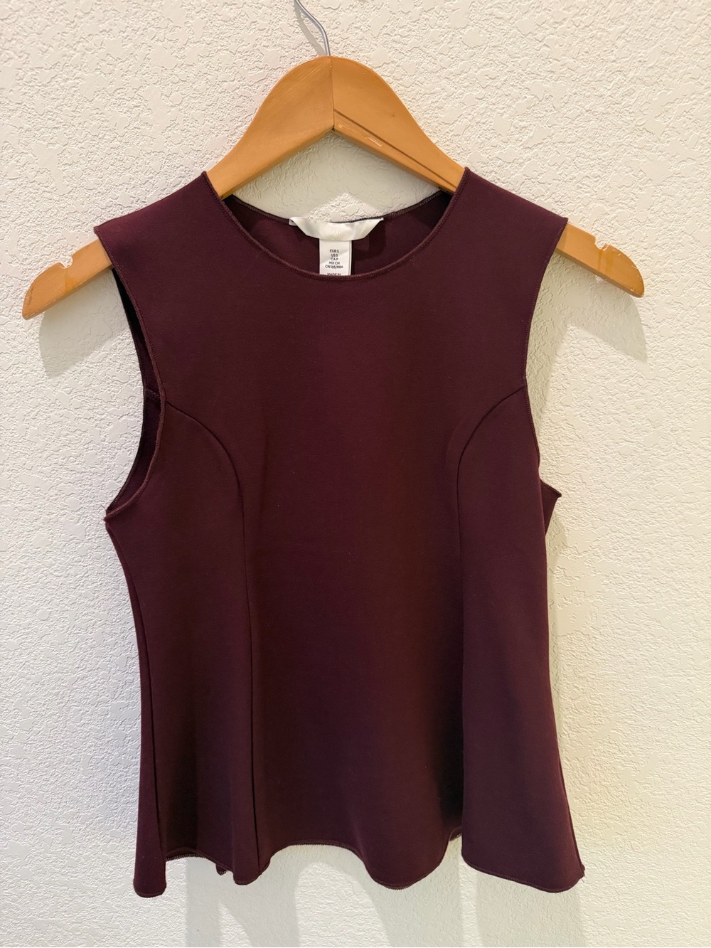 NWT H&M Sleeveless Peplum Top Size S